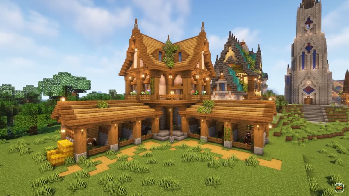 10 Easy Minecraft Horse Stable Ideas - Minecraft Vault