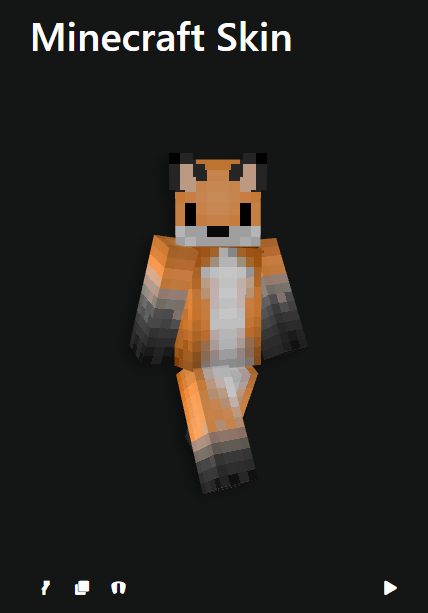 One of the cute skins you can select in Minecraft